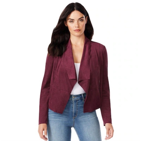 🆕Sofia Jeans By Sofia Vergara Women's Faux Suede
Jacket in Wine - Picture 1 of 12
